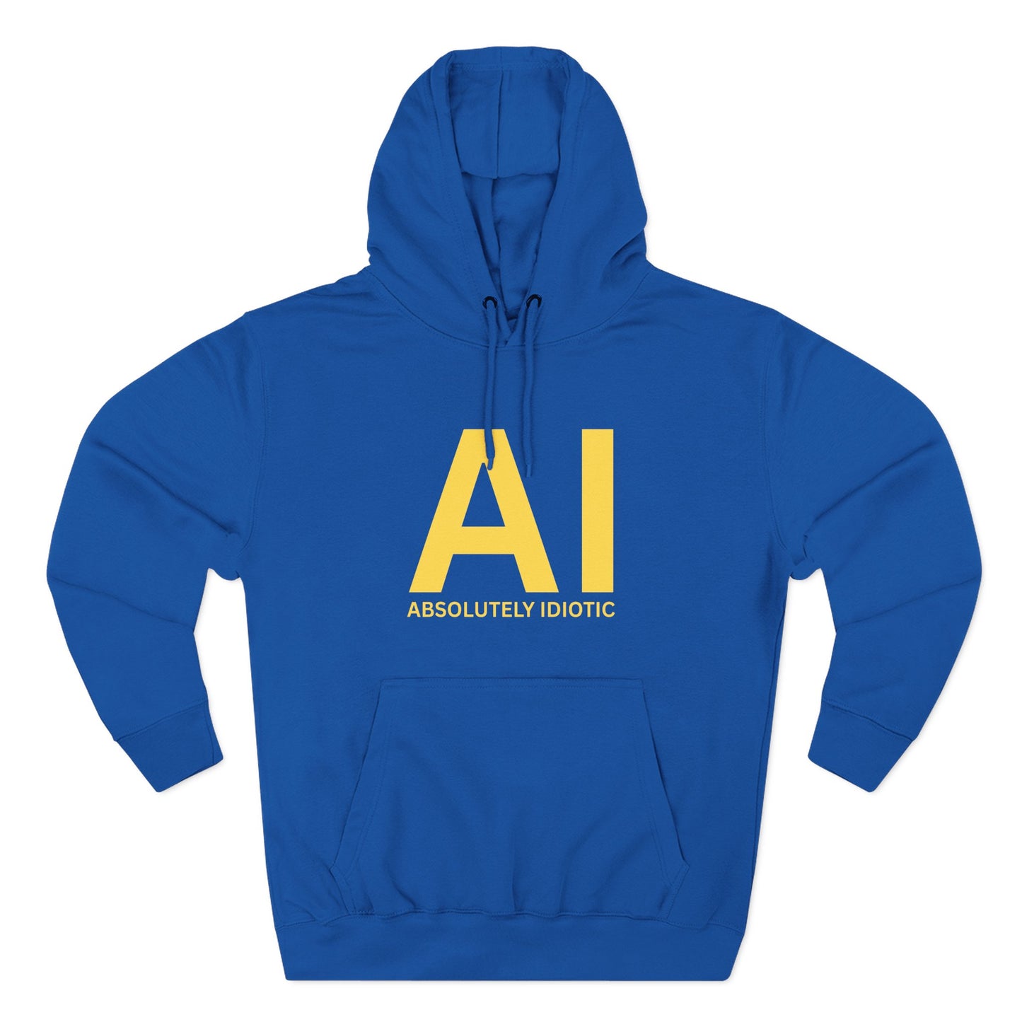 AI – Absolutely idiotic | Unisex Hoodie - Cheeky take on AI - CA Bold