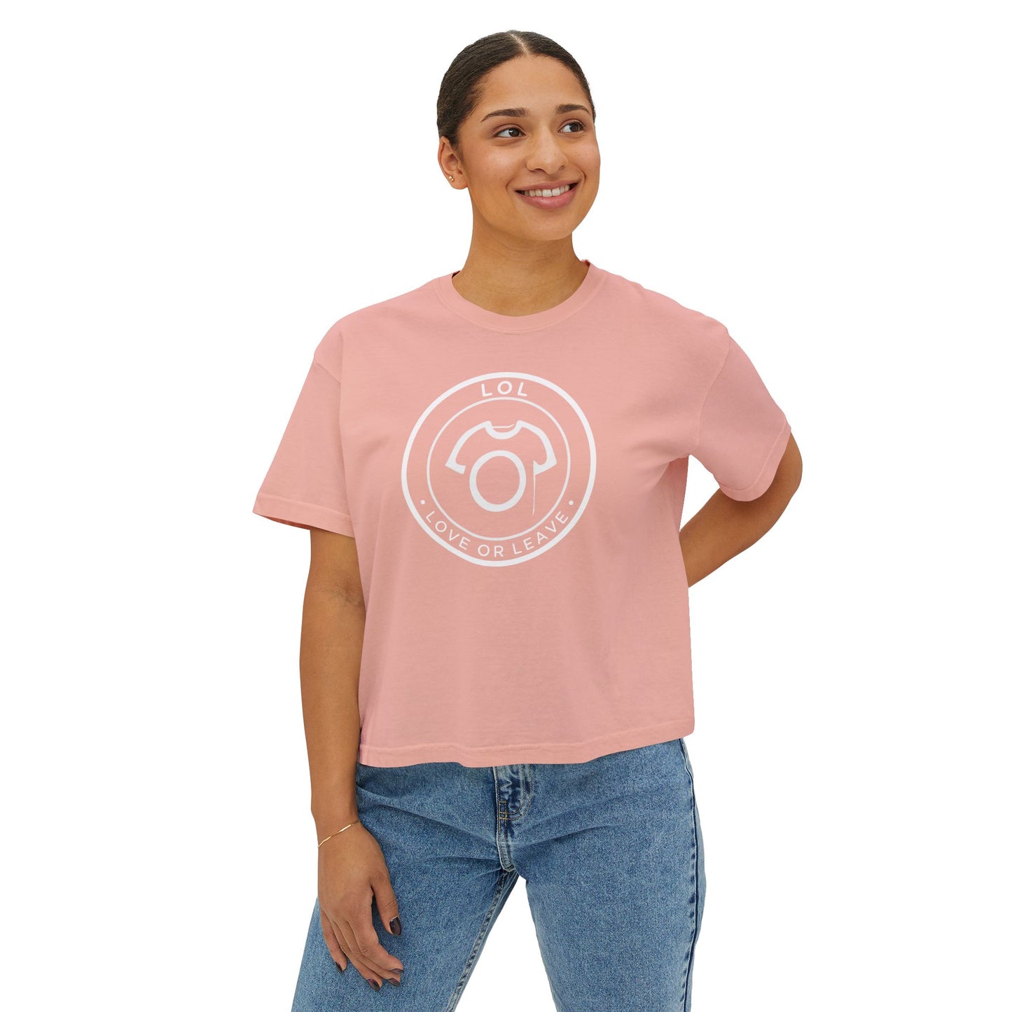 LOL Tee - First Love Yourself | Empowering Women's Boxy Tee
