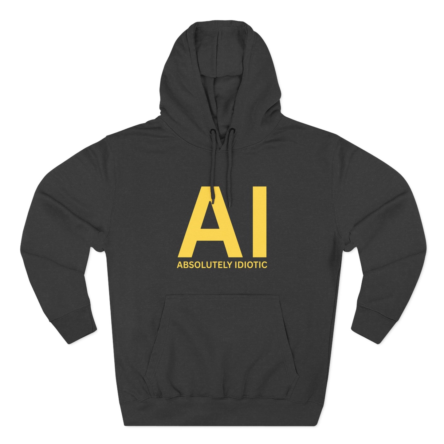 AI – Absolutely idiotic | Unisex Hoodie - Cheeky take on AI - CA Bold
