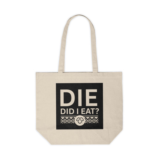 DIE – Did I Eat? Cotton Canvas Tote - CA