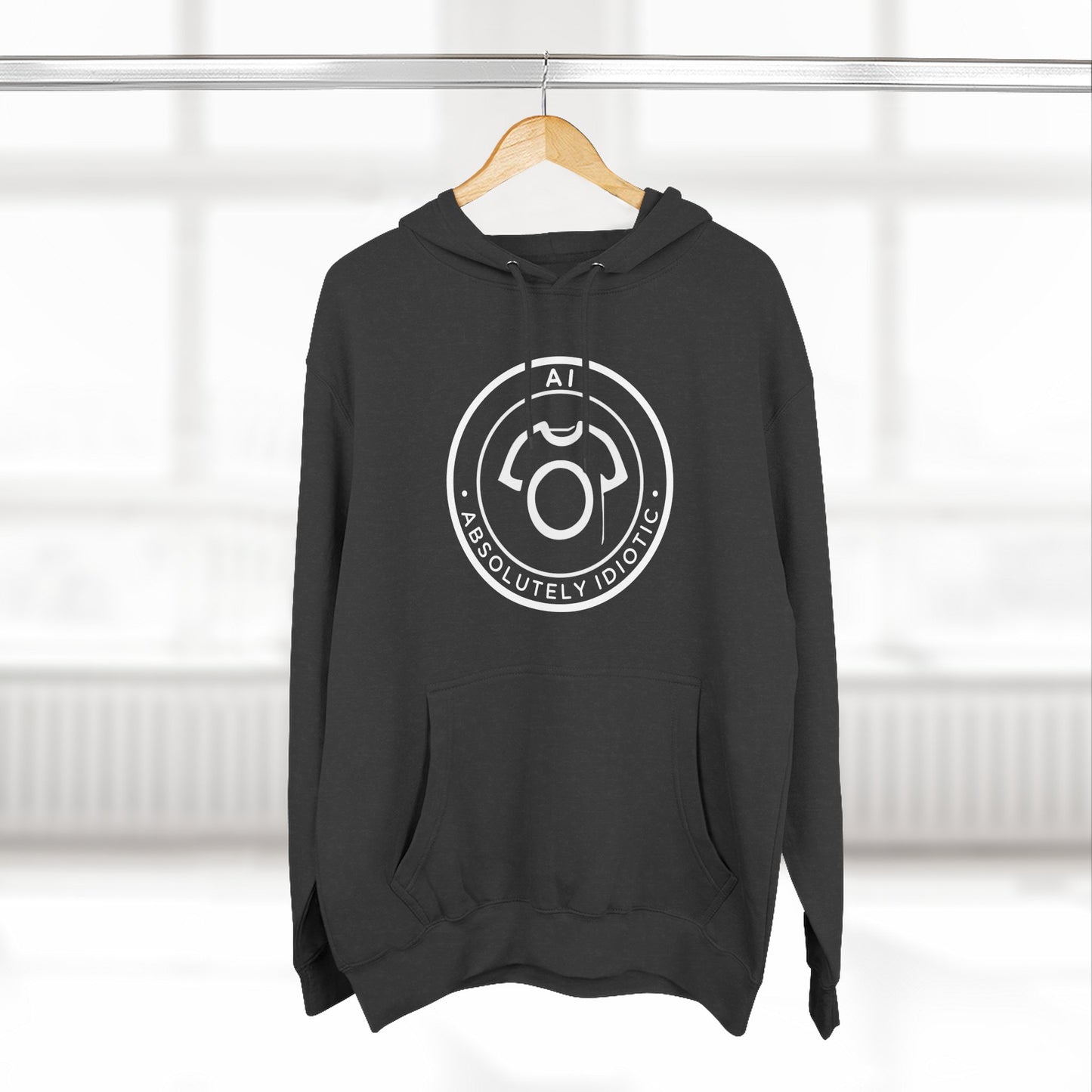 AI – Absolutely idiotic | Unisex Hoodie - Cheeky take on AI - CA