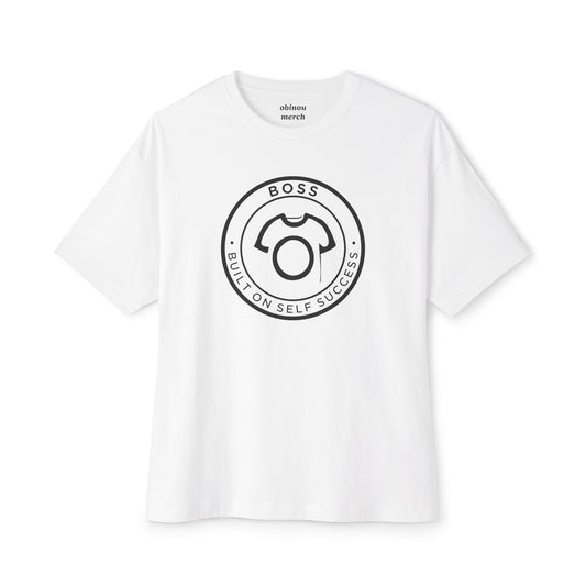 Oversized BOSS Tee - Built On Self Success | Unisex Ultra Cotton Tee  –  for Entrepreneurs & Go-Getters