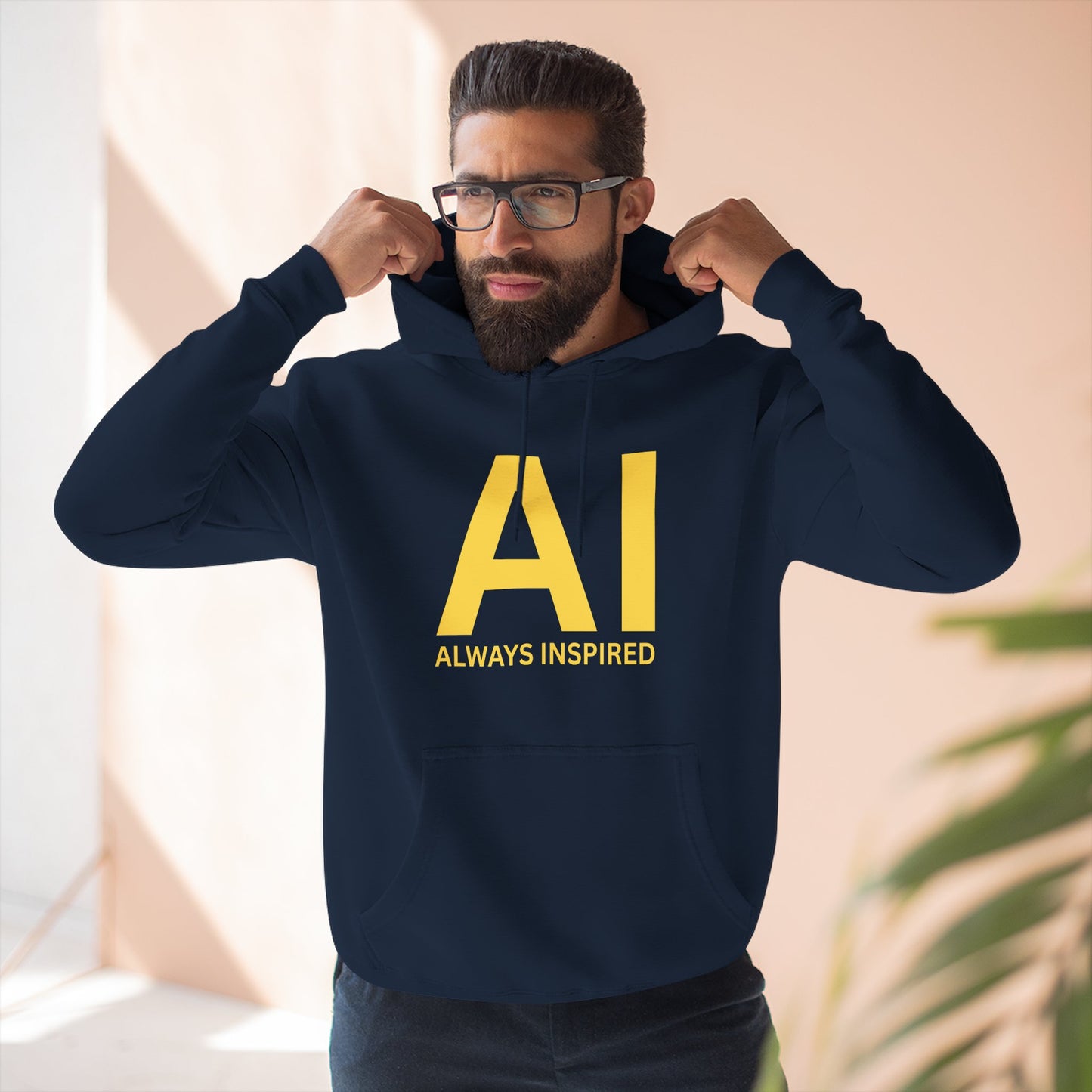 AI – Always Inspired | Unisex Hoodie - For thinkers - CA Bold