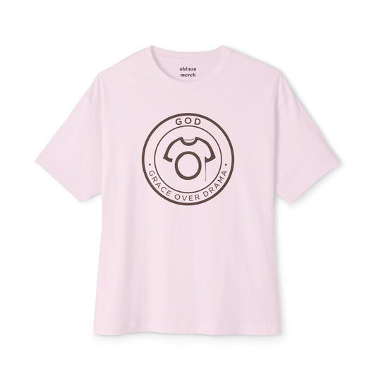 Oversized GOD Tee – Grace over Drama | Unisex Cotton Tee